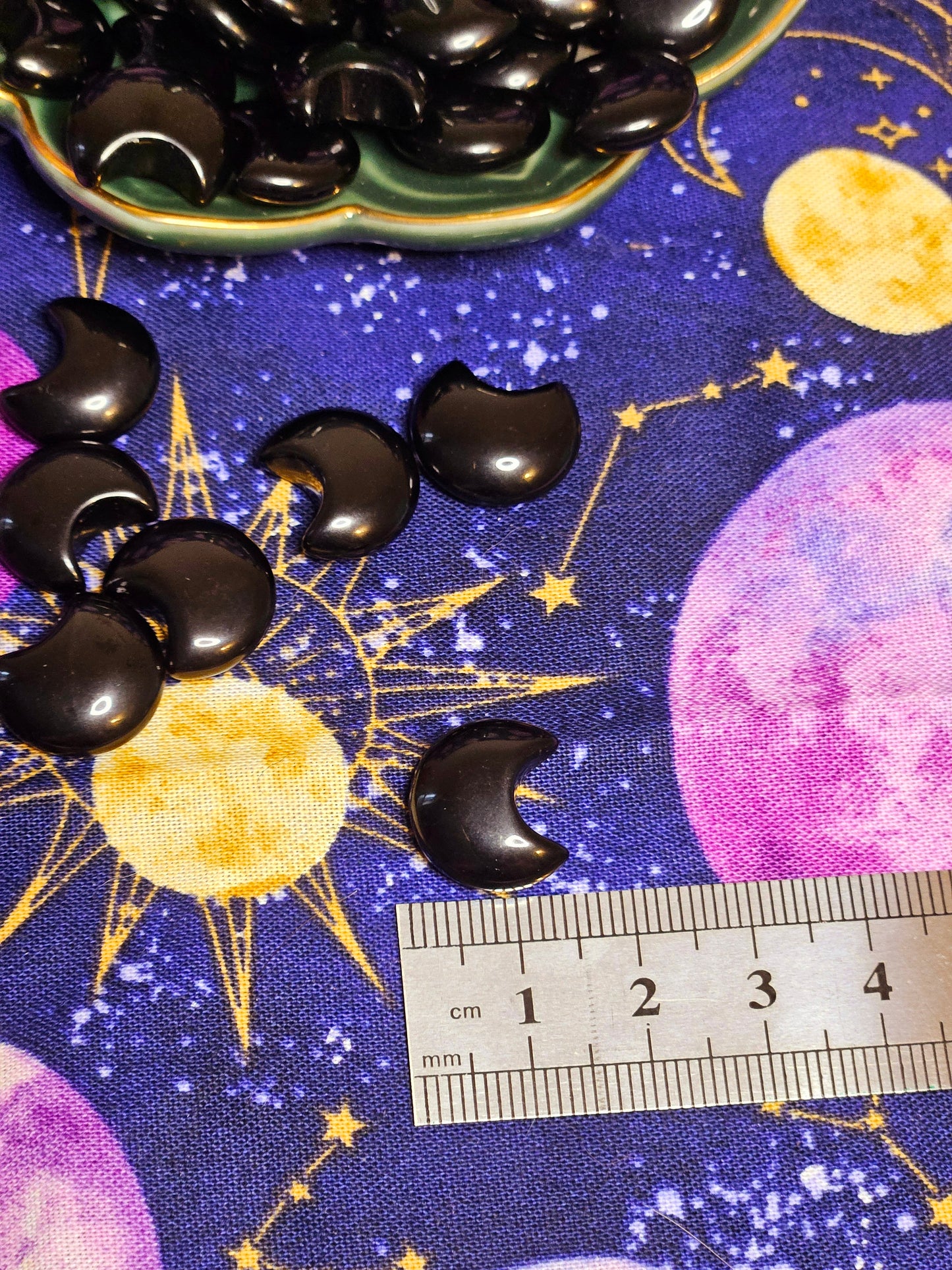 Obsidian Moon Pocket Stone