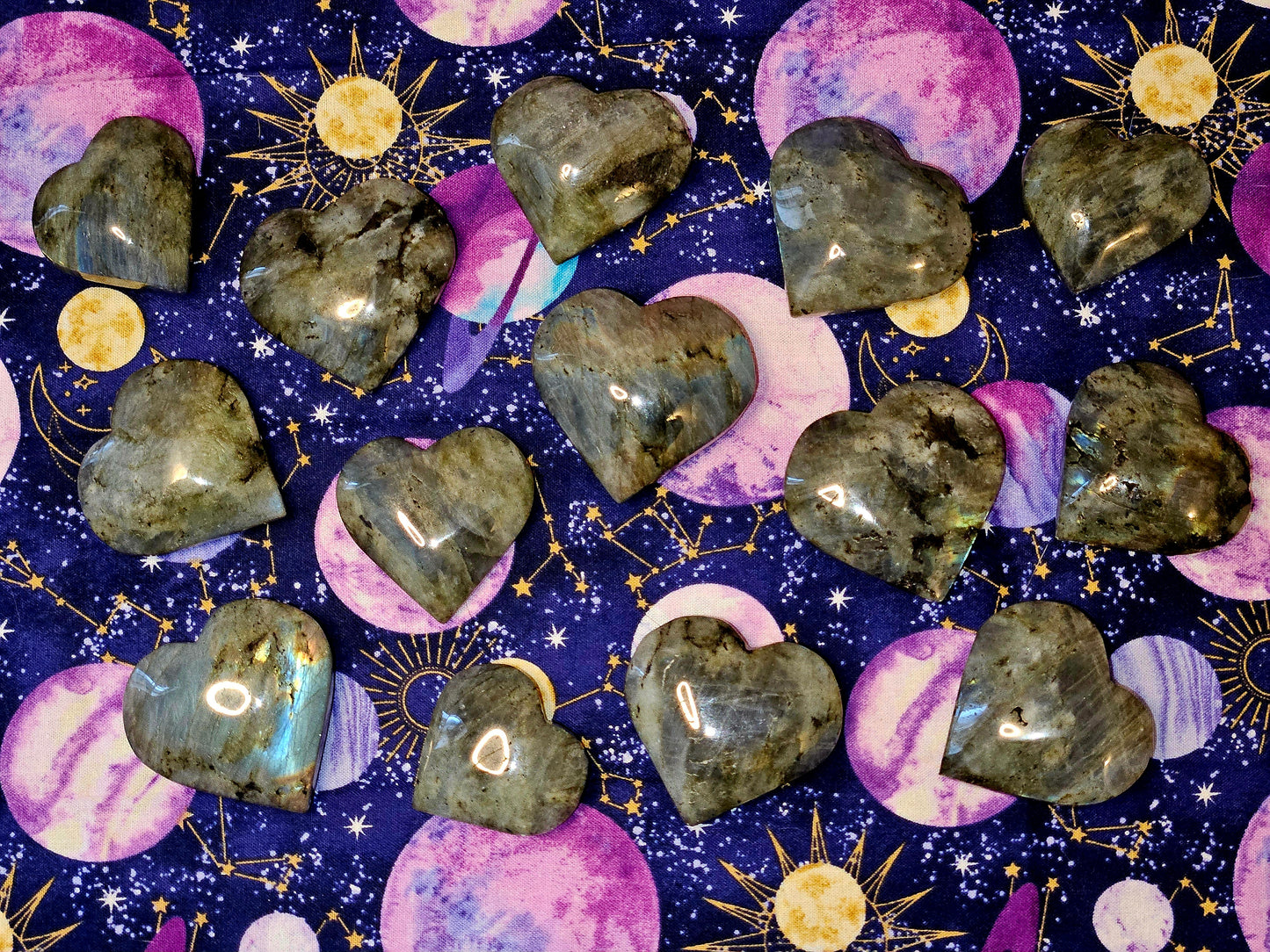 Labradorite Heart