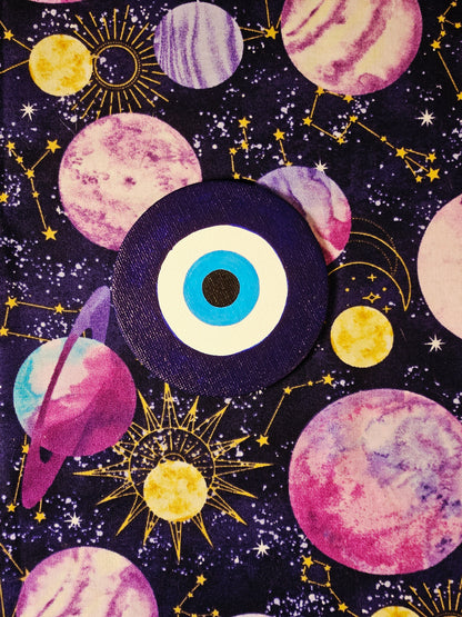 Evil Eye Fridge Magnet - Hand-Painted Spiritual Protection Charm Fridge Magnet Decor