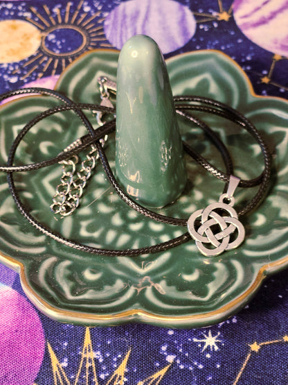 Celtic Shield Knot Necklace - Jewelry for Strength & Protection