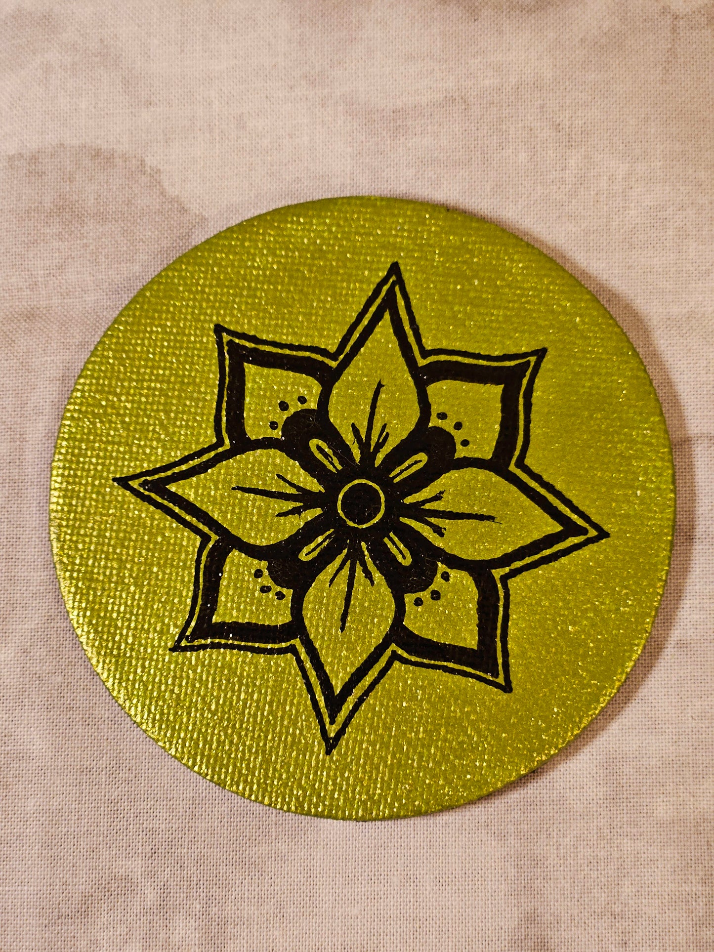 Simple Floral Mandala Magnet