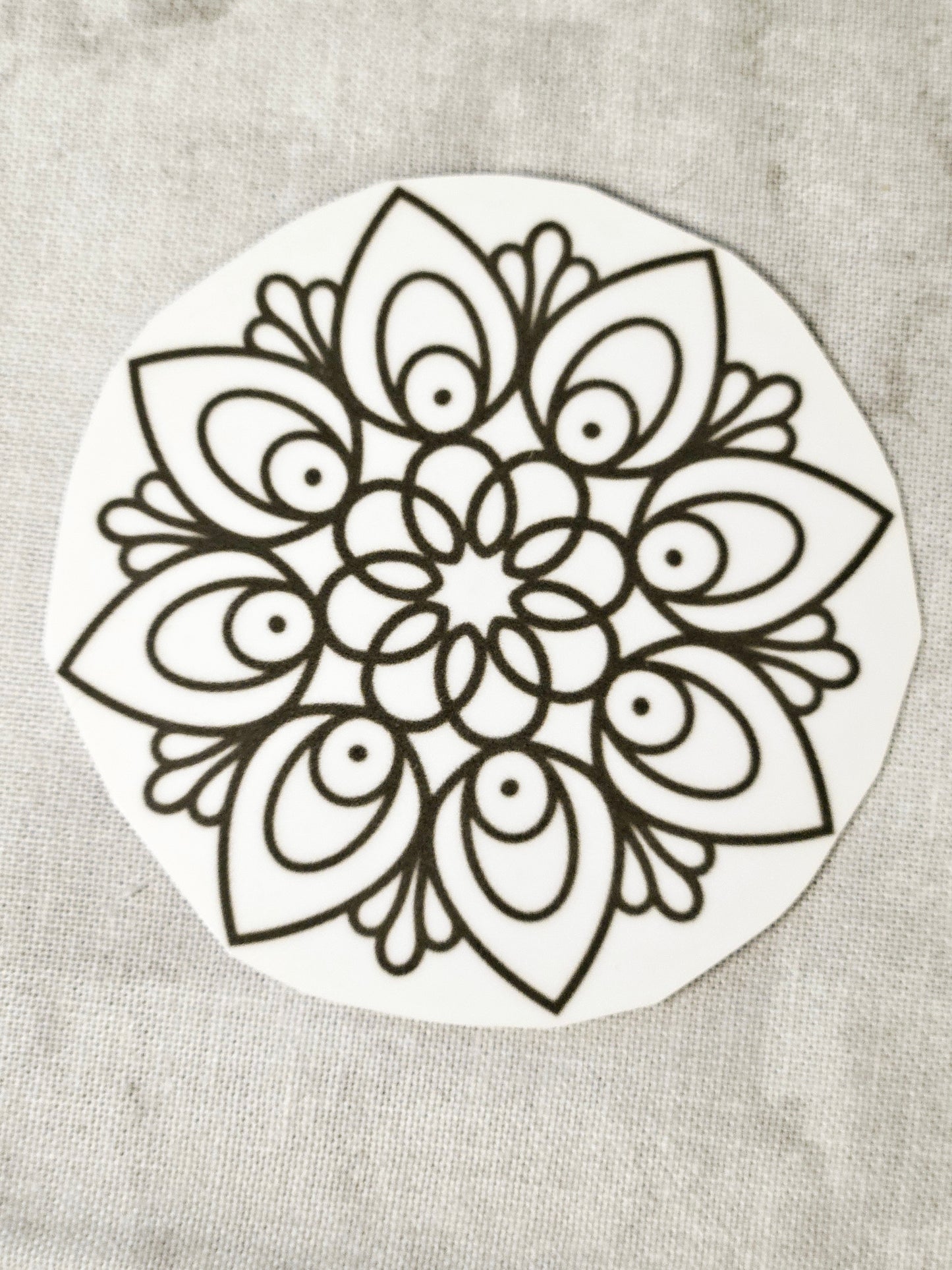 Mandala Decal Sticker Set- 6pc