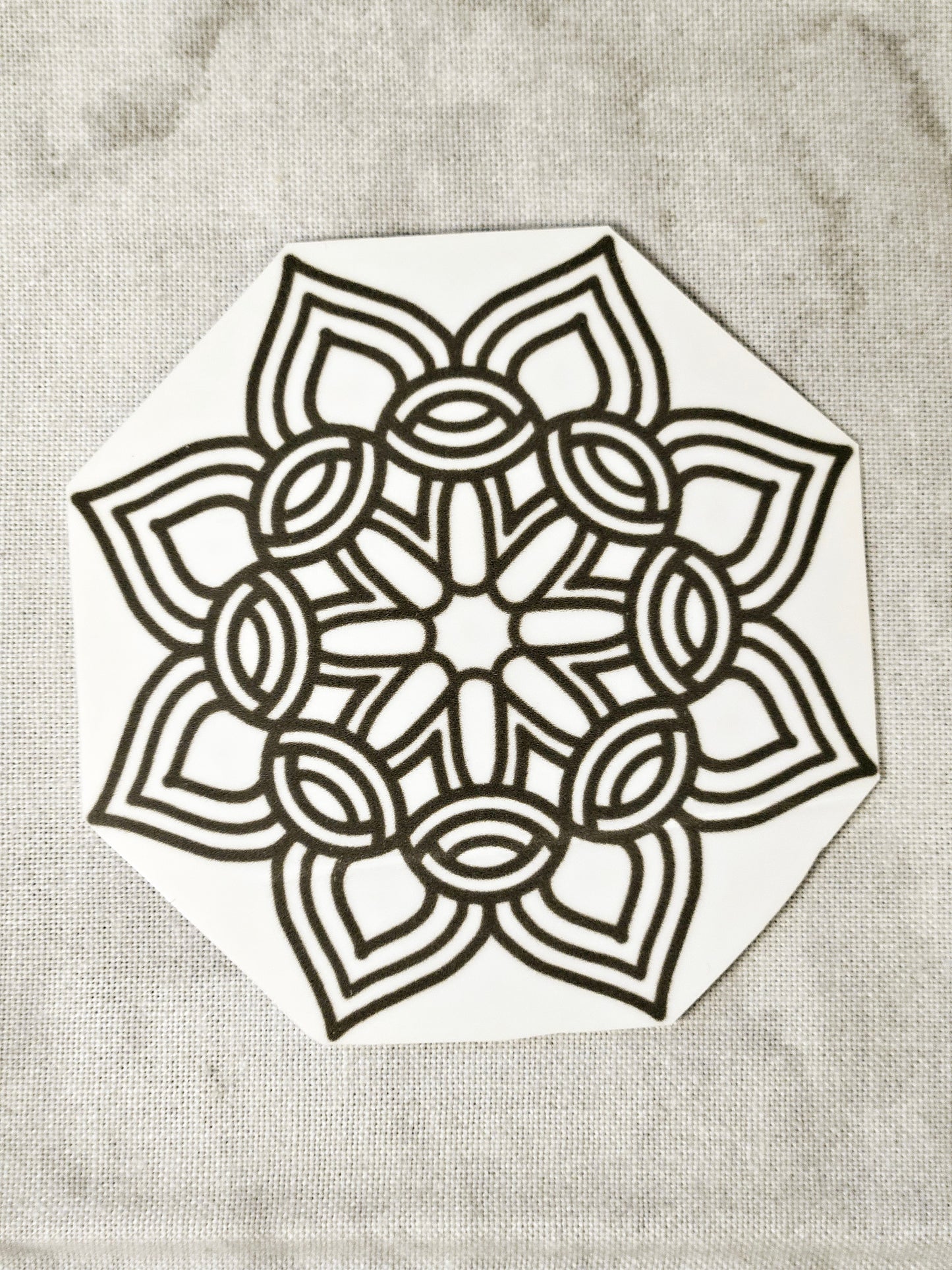 Rope Flower Mandala Decal Sticker- 1pc