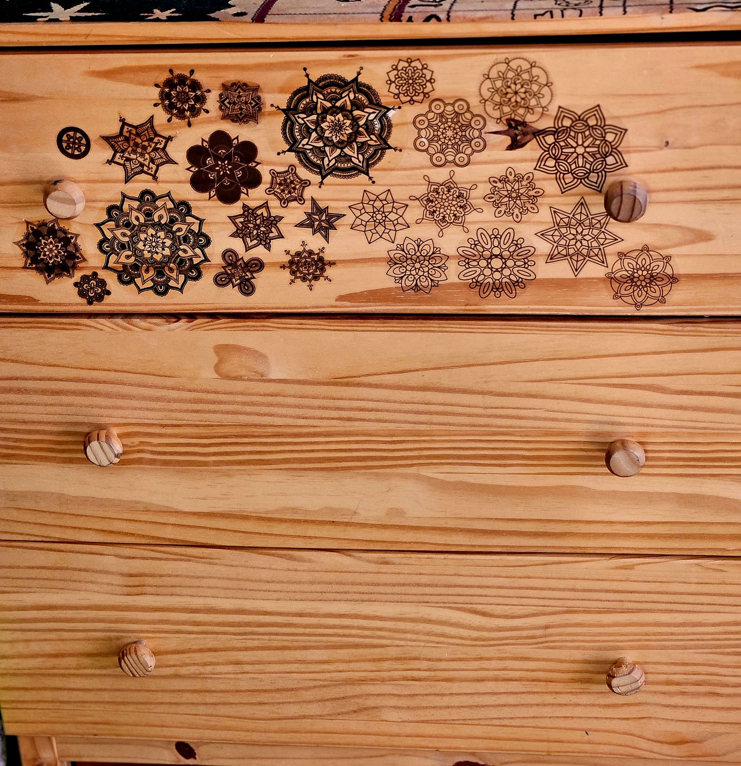 Mandala Decal Sticker Set- 6pc