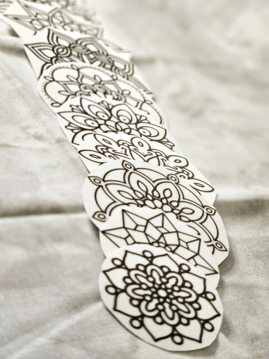 Mandala Decal Sticker Set- 11pc