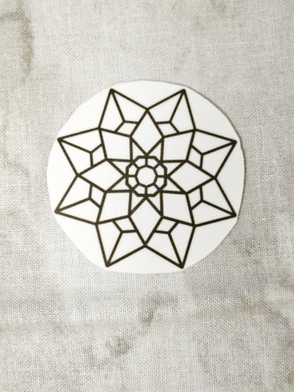 Mandala Sticker Set 11 Pieces - Vinyl Decals for Laptop Water Bottle Car Dresser Decoration