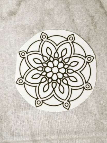 Mandala Sticker Set 11 Pieces - Vinyl Decals for Laptop Water Bottle Car Dresser Decoration