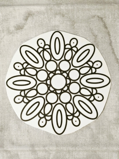 Mandala Sticker Set 11 Pieces - Vinyl Decals for Laptop Water Bottle Car Dresser Decoration