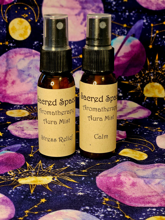 Sacred Space Aromatherapy Aura Mist Duo- Calm & Stress Relief