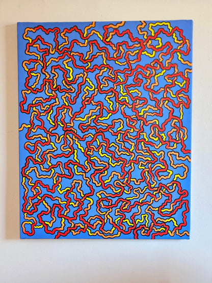 Threads of Fate Canvas Art - 20x15.5 inch Original Hand-Painted Wall Decor