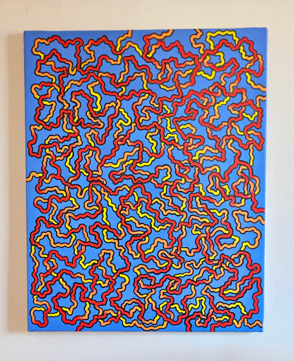 Threads of Fate Canvas Art - 20x15.5 inch Original Hand-Painted Wall Decor