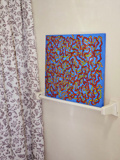 Threads of Fate Canvas Art - 20x15.5 inch Original Hand-Painted Wall Decor