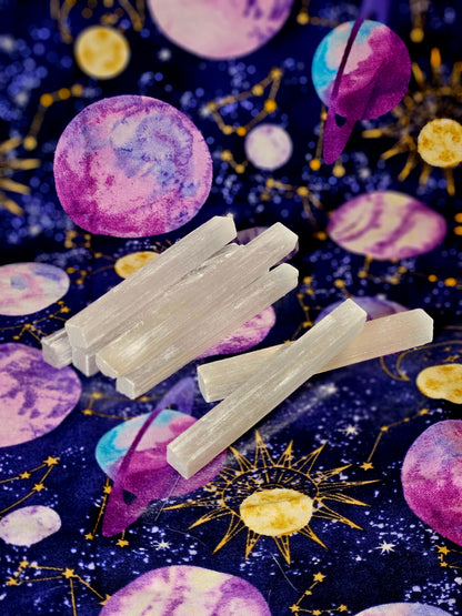 Selenite Stick 4inches / 10cm - Crystal Wand for Energy Cleansing