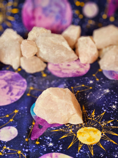 Raw Rose Quartz Crystal - Natural Stone for Love & Healing