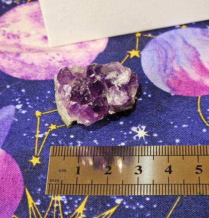 Amethyst Crystal Cluster - Natural Purple Stone for Protection & Anxiety Relief
