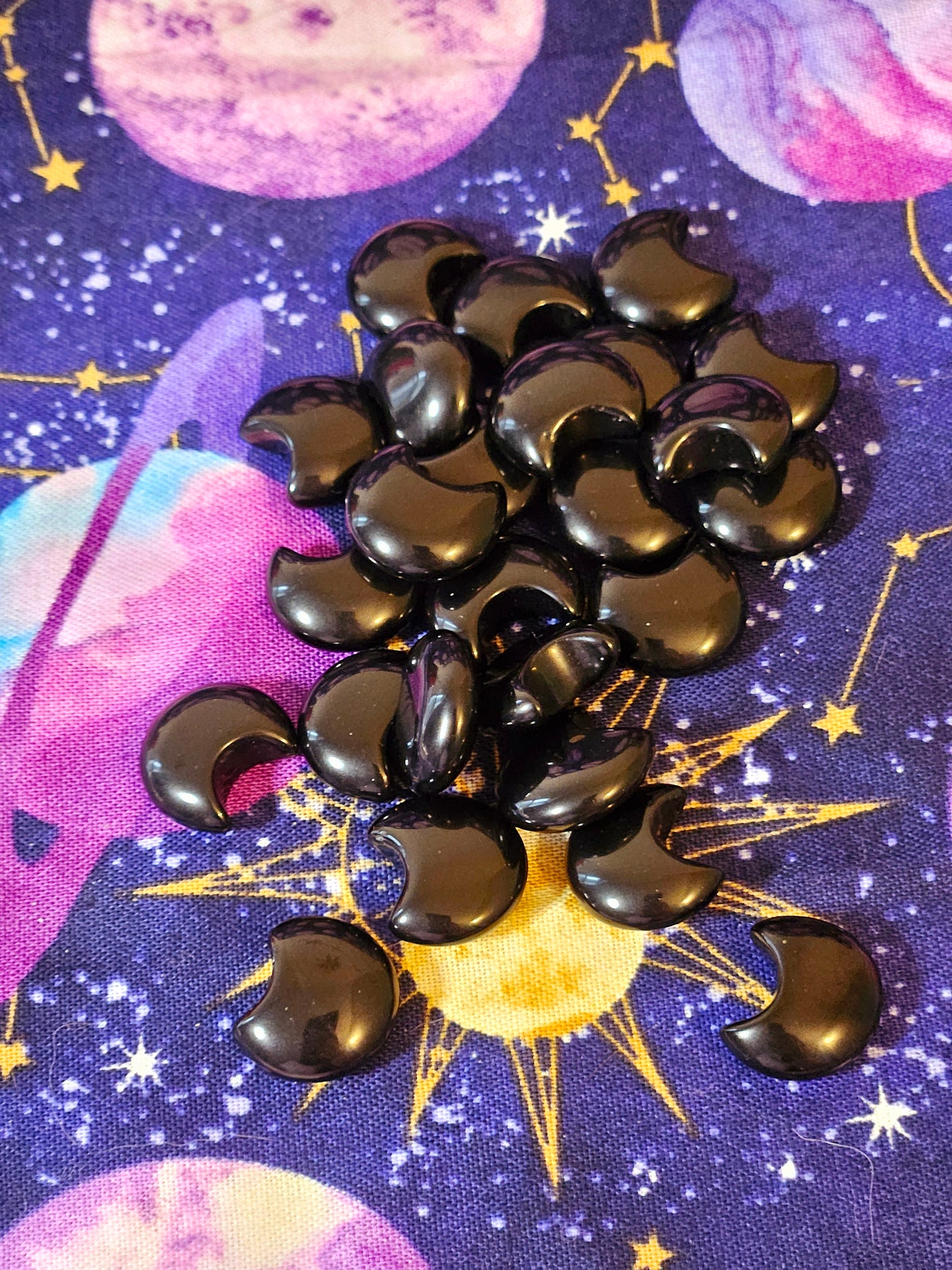 Assorted Tumbles & Pocket Stone Crystals Collection Set in Velvet Celestial Bag