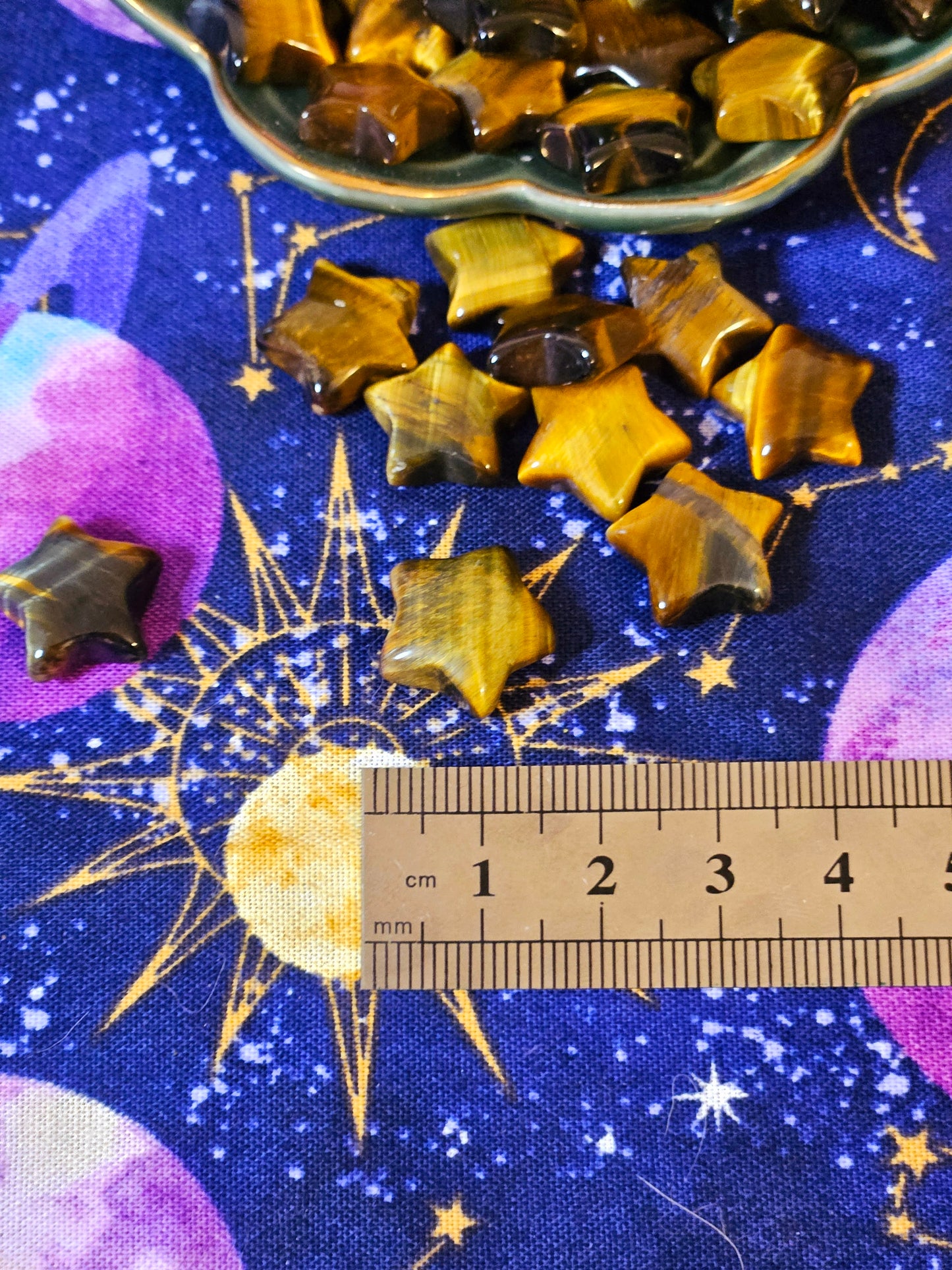 Assorted Tumbles & Pocket Stone Crystals Collection Set in Velvet Celestial Bag