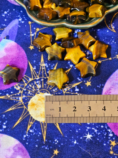 Crystal Collection Set - 10 Assorted Tumbled Stones & Pocket Stones in Celestial Bag