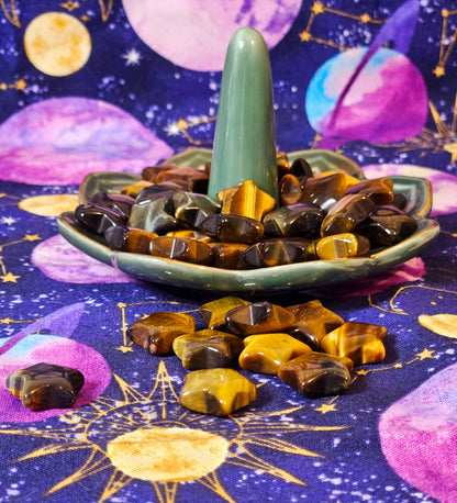 Tiger's Eye Star Pocket Stone - Crystal for Courage & Protection