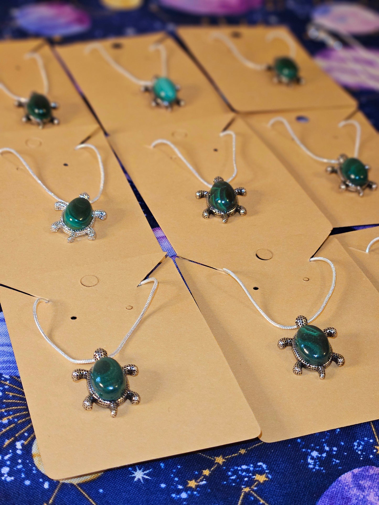 Malachite Turtle Necklace