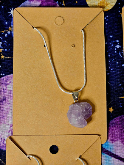 Amethyst Cluster Necklace - Natural Crystal Jewelry for Protection & Emotional Balance