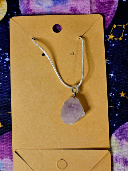 Amethyst Cluster Necklace - Natural Crystal Jewelry for Protection & Emotional Balance
