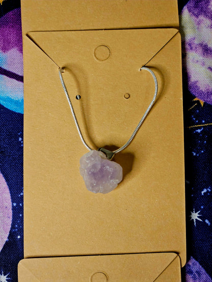 Amethyst Cluster Necklace - Natural Crystal Jewelry for Protection & Emotional Balance
