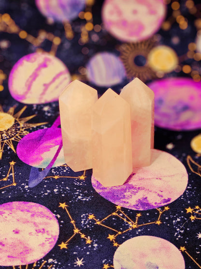 Madagascar Rose Quartz Tower - Crystal Point for Love & Healing
