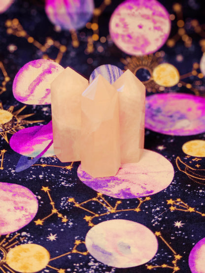 Madagascar Rose Quartz Tower - Crystal Point for Love & Healing