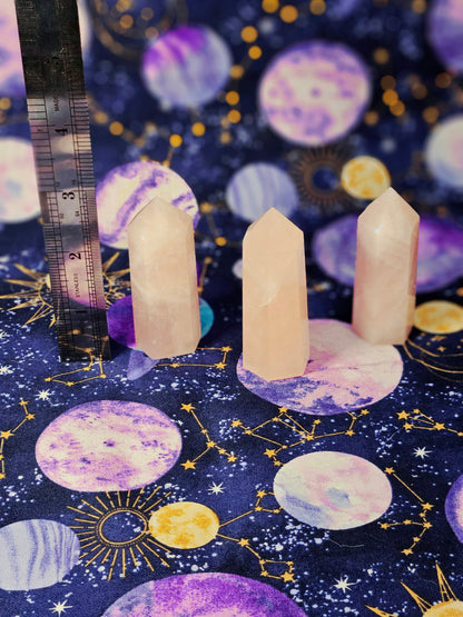 Madagascar Rose Quartz Tower - Crystal Point for Love & Healing