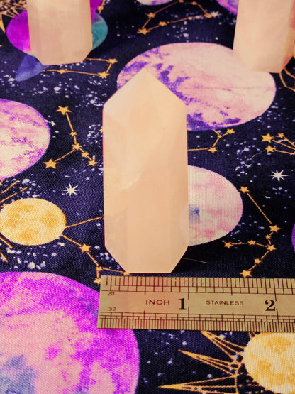 Madagascar Rose Quartz Tower - Crystal Point for Love & Healing