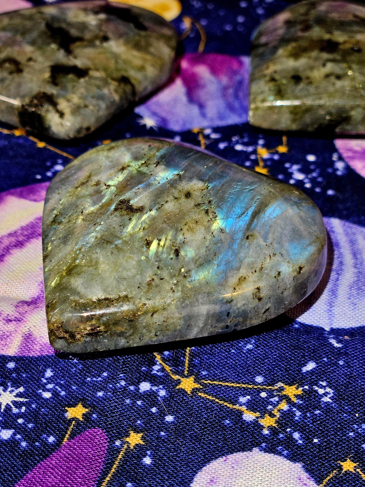 Labradorite Heart