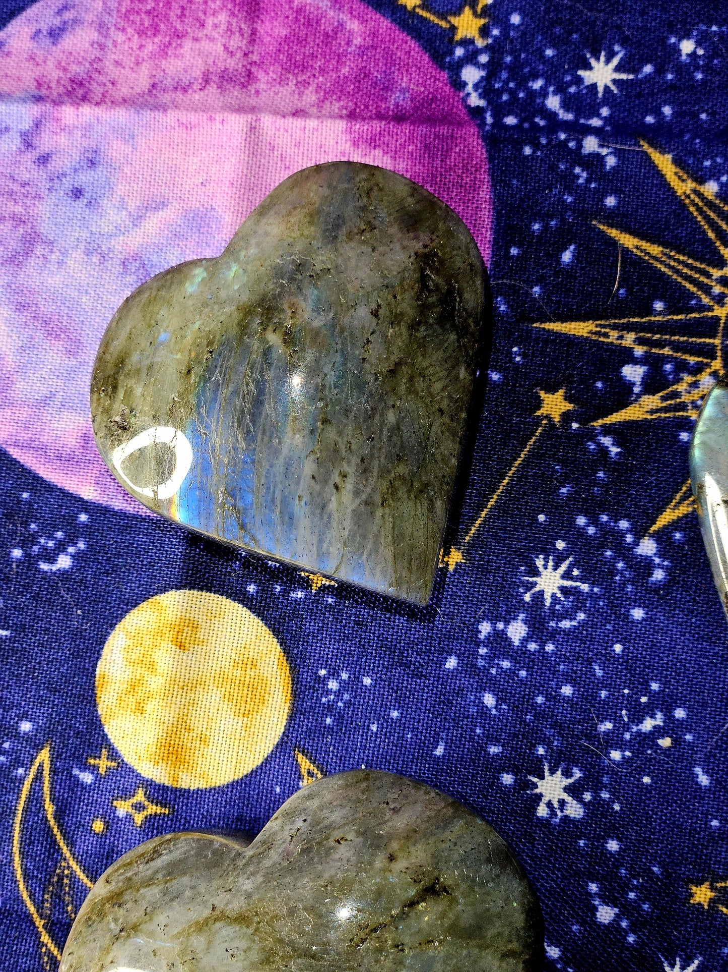 Labradorite Heart