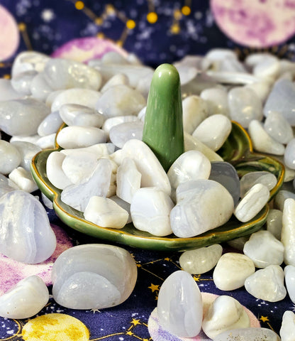 High Quality Blue Lace Agate Tumbles - Natural Crystal for Cleansing & Emotional Balance