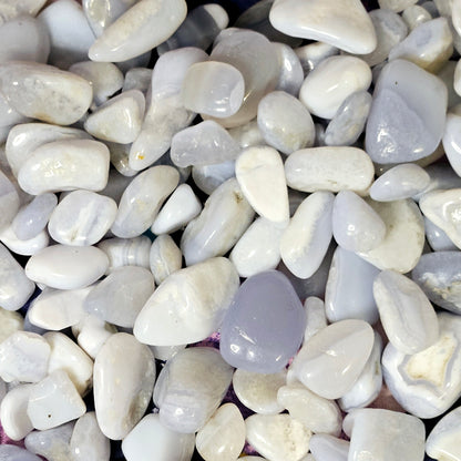 High Quality Blue Lace Agate Tumbles - Natural Crystal for Cleansing & Emotional Balance
