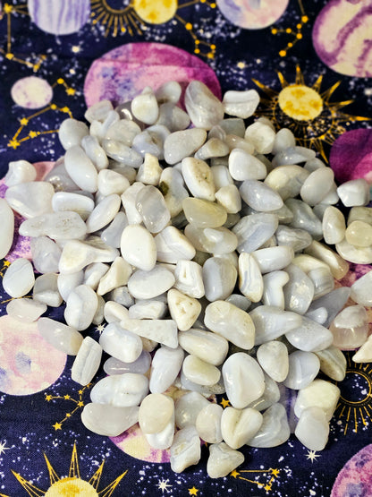 High Quality Blue Lace Agate Tumbles - Natural Crystal for Cleansing & Emotional Balance
