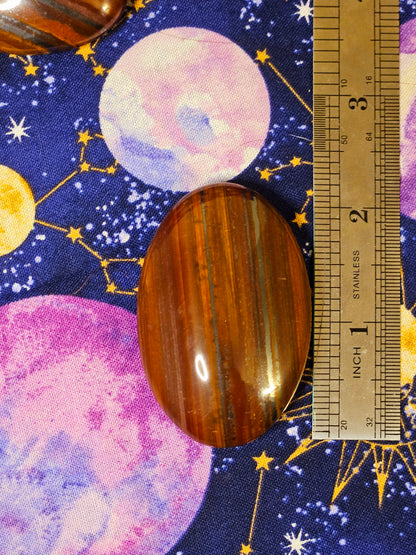 Red Tiger's Eye & Iron Palm Stone - Meditation Crystal for Protection & Confidence