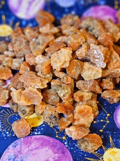 High Quality Raw Sunstone Crystals - 5 Piece Natural Stone Set for Joy & Abundance