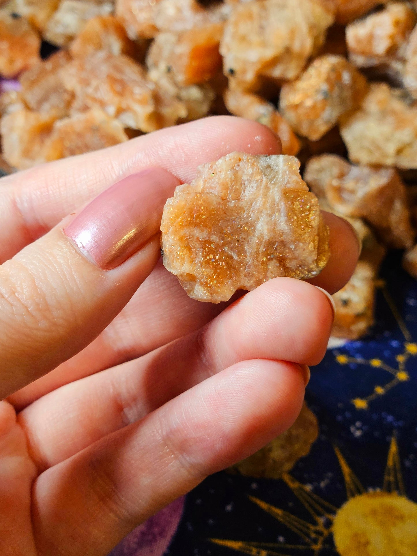 High Quality Raw Sunstone 5pc