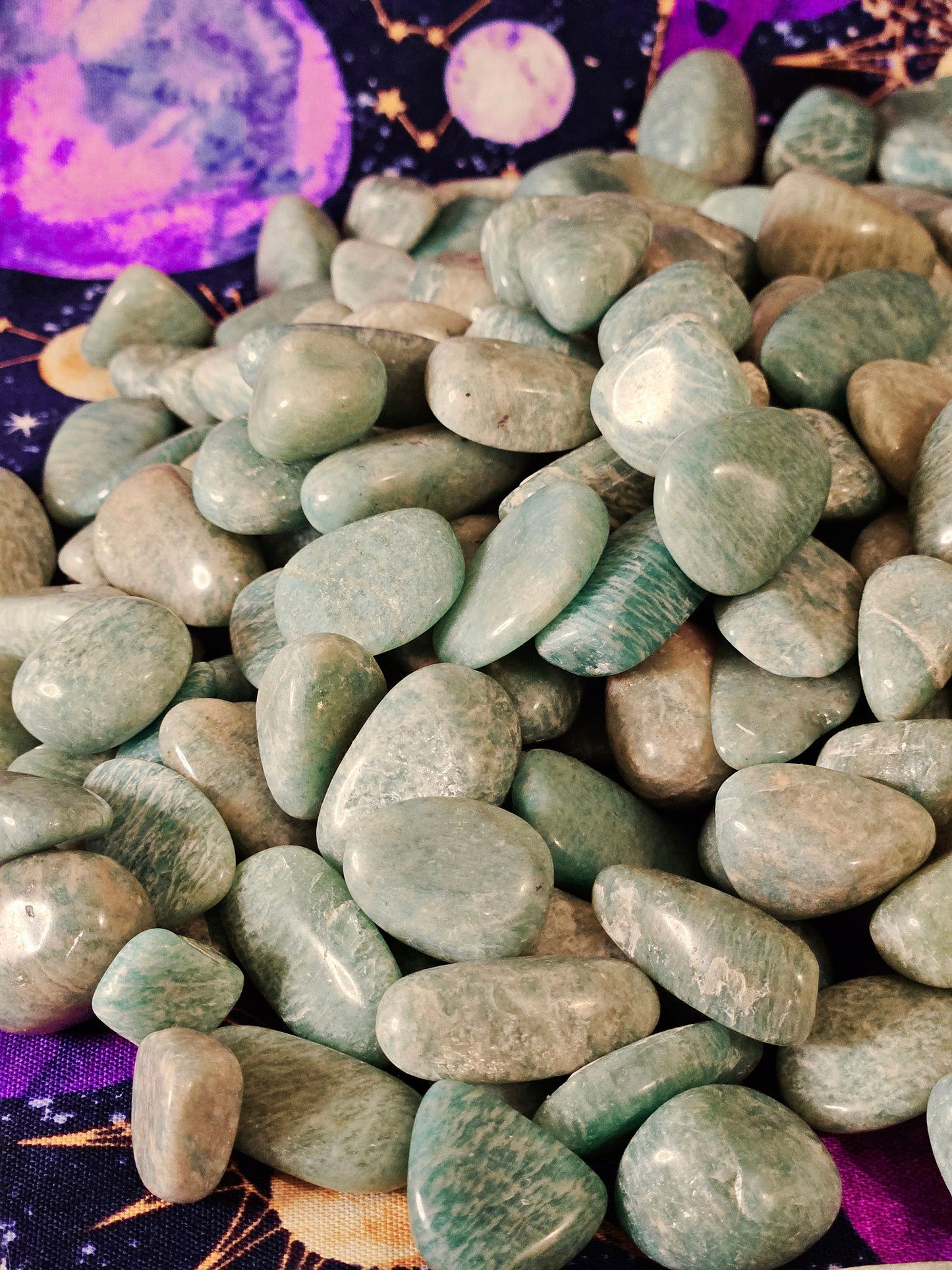 Amazonite Polished Tumble 5pc