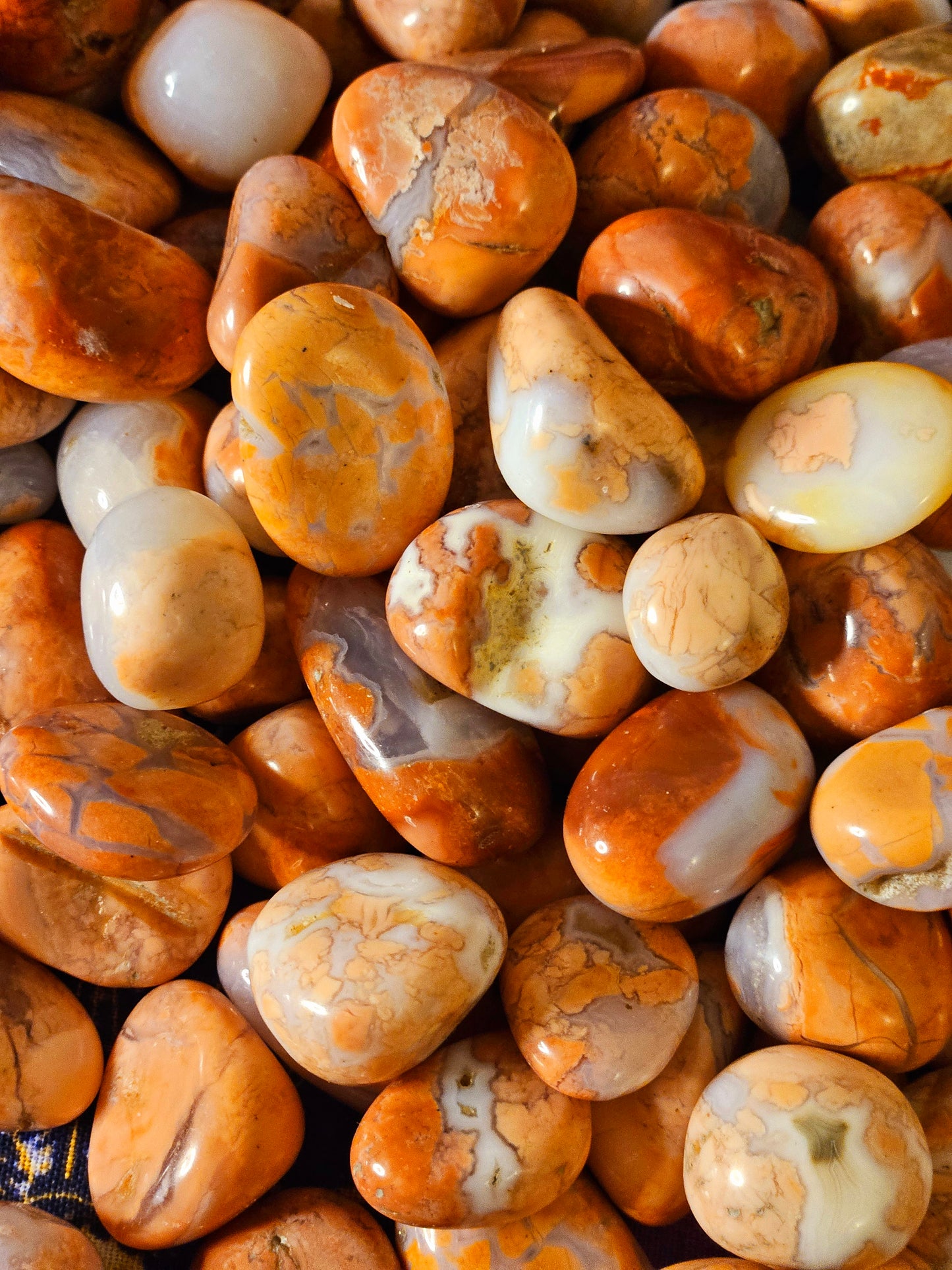 Sakura Flower Agate Tumble 5pc