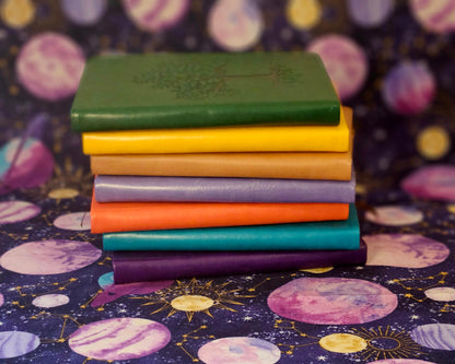 Tree of Life Leather Journal - Mini Pocket Notebook for Writing & Reflection/Shadow Work