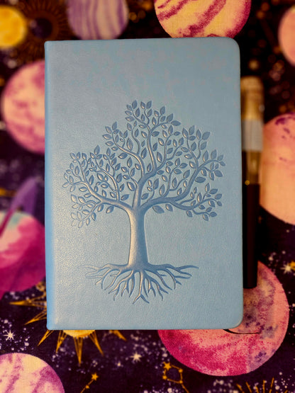 Tree of Life Leather Journal - Mini Pocket Notebook for Writing & Reflection/Shadow Work