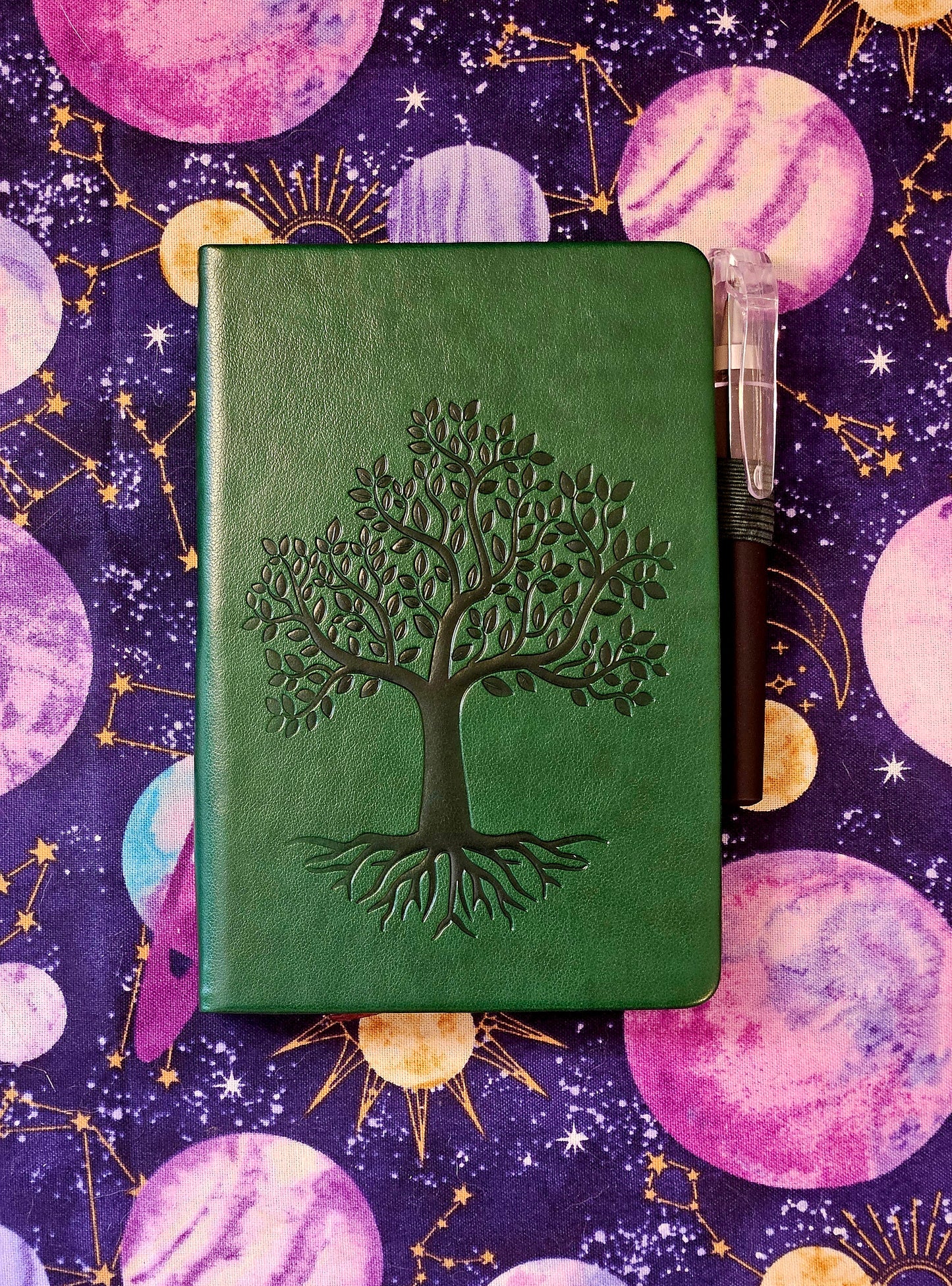 Tree of Life Leather Mini Pocket Journal Notebook