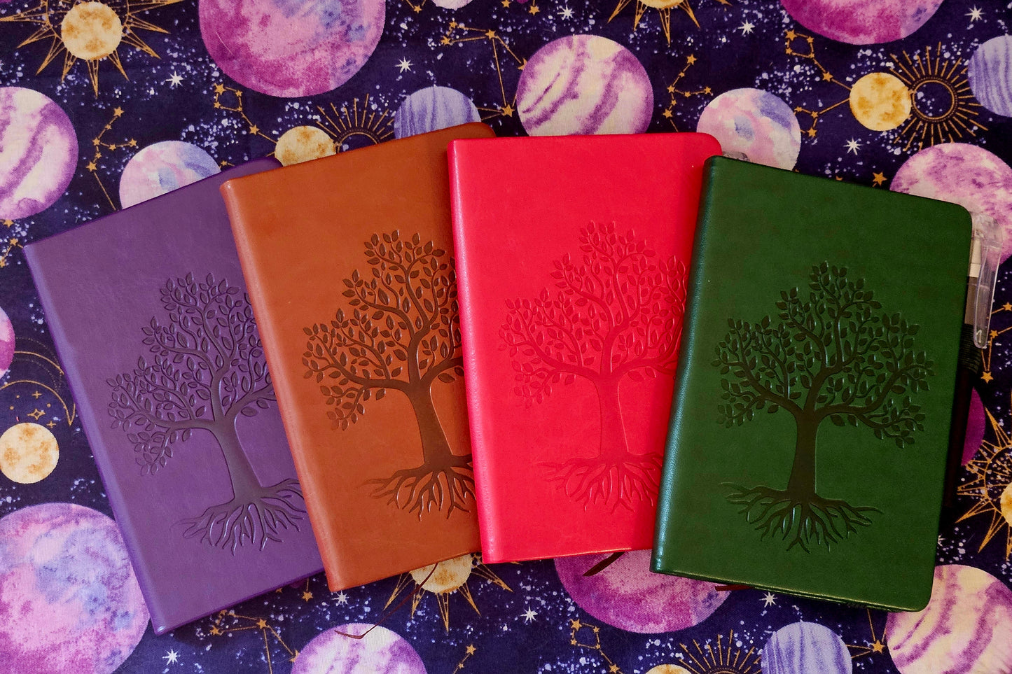 Tree of Life Leather Mini Pocket Journal Notebook
