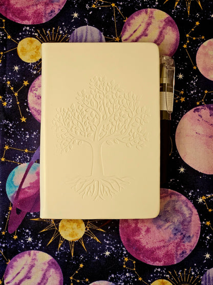 Tree of Life Leather Journal - Mini Pocket Notebook for Writing & Reflection/Shadow Work