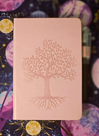 Tree of Life Leather Journal - Mini Pocket Notebook for Writing & Reflection/Shadow Work